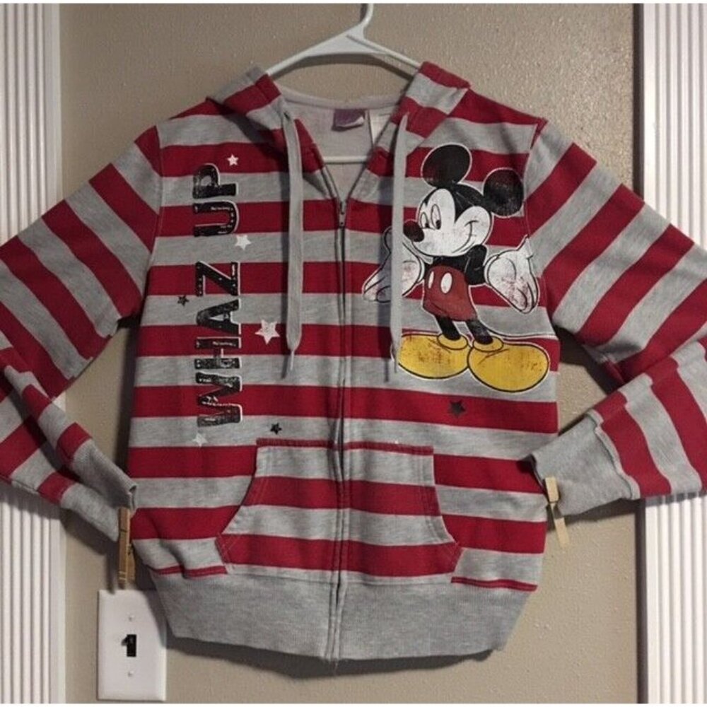 Junior Hoodie Disney Size L (11-13) Long Sleeve Zipper Front Blend